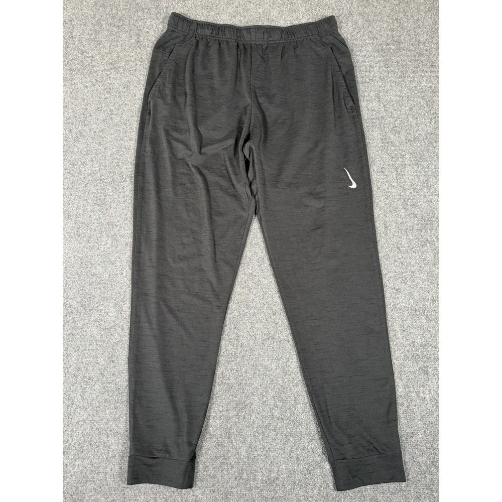 Nike Pants Mens Large Gray Yoga Dri-FIT Joggers CZ2208-010 Tapered Lightweight